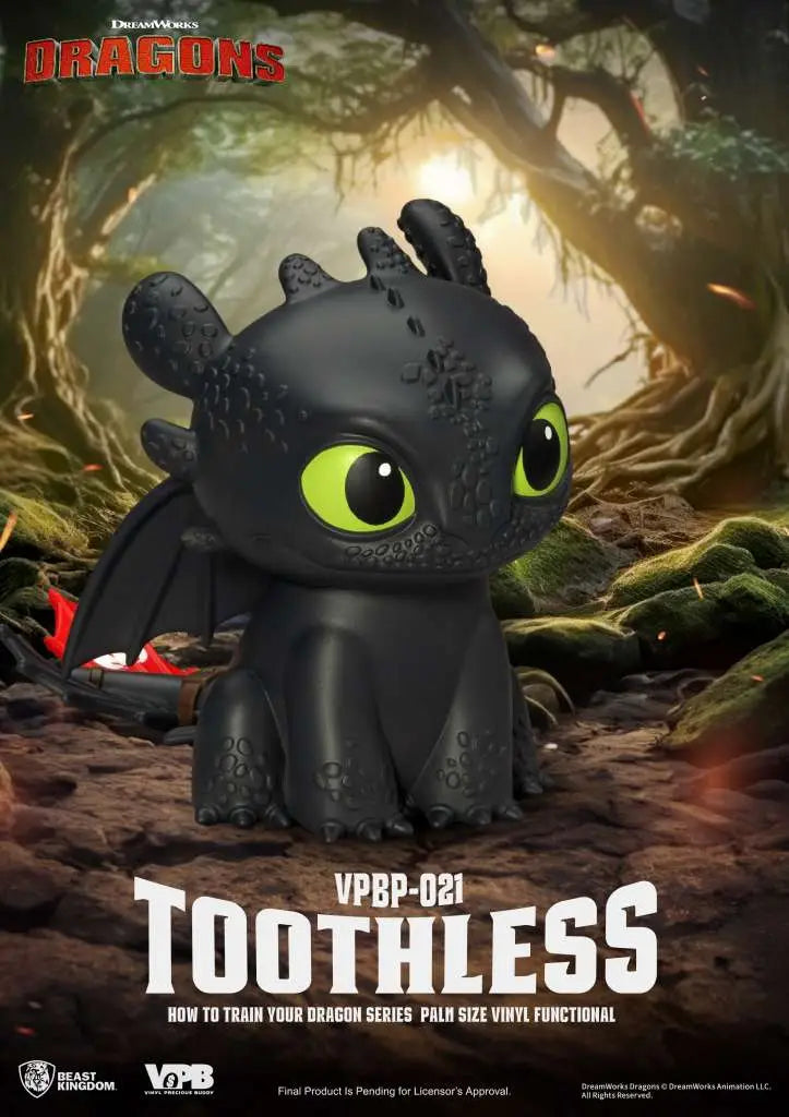 HOW TO TRAIN YOUR DRAGON TOOTHLESS SERIES PALM SIZE VINYL BANK