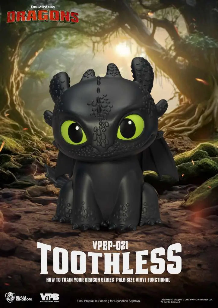 HOW TO TRAIN YOUR DRAGON TOOTHLESS SERIES PALM SIZE VINYL BANK