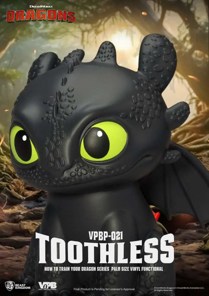 HOW TO TRAIN YOUR DRAGON TOOTHLESS SERIES PALM SIZE VINYL BANK
