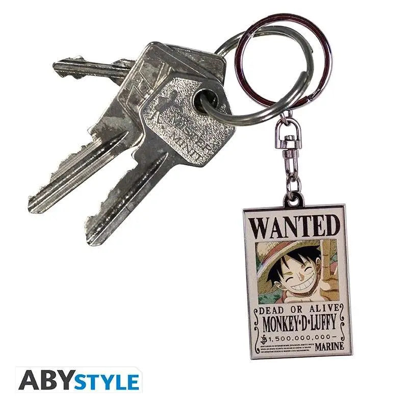 ONE PIECE LUFFY WANTED KEYCHAIN Frikytopia