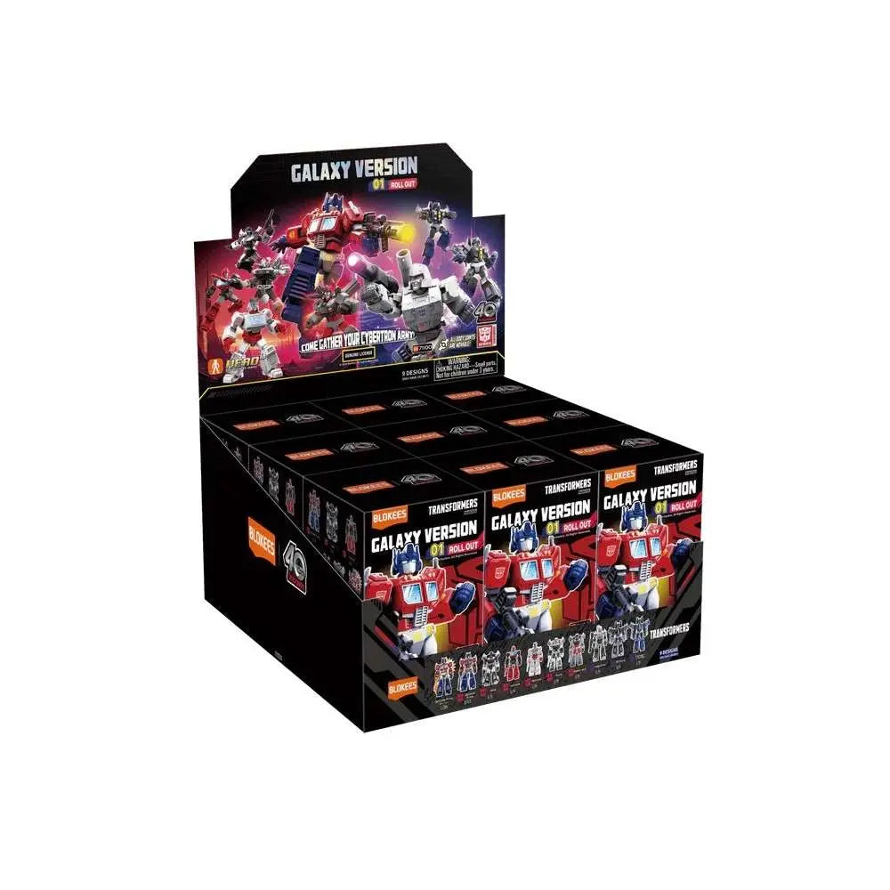 TRANSFORMERS ROLL OUT GALAXY VERSION 01 MODEL KIT BLIND Caja SET (9)