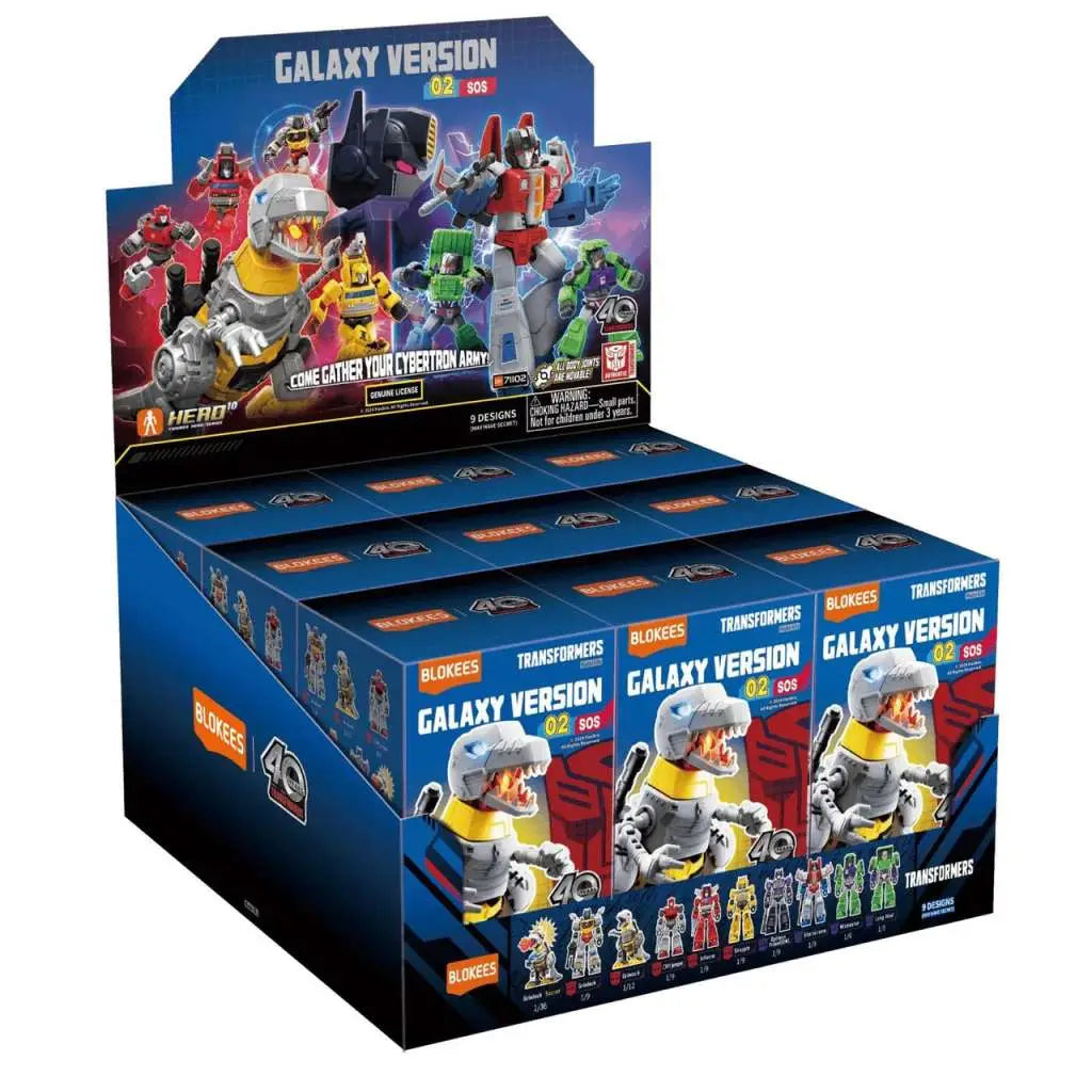 TRANSFORMERS SOS GALAXY VERSION 02 MODEL KIT BLIND Caja SET (9)