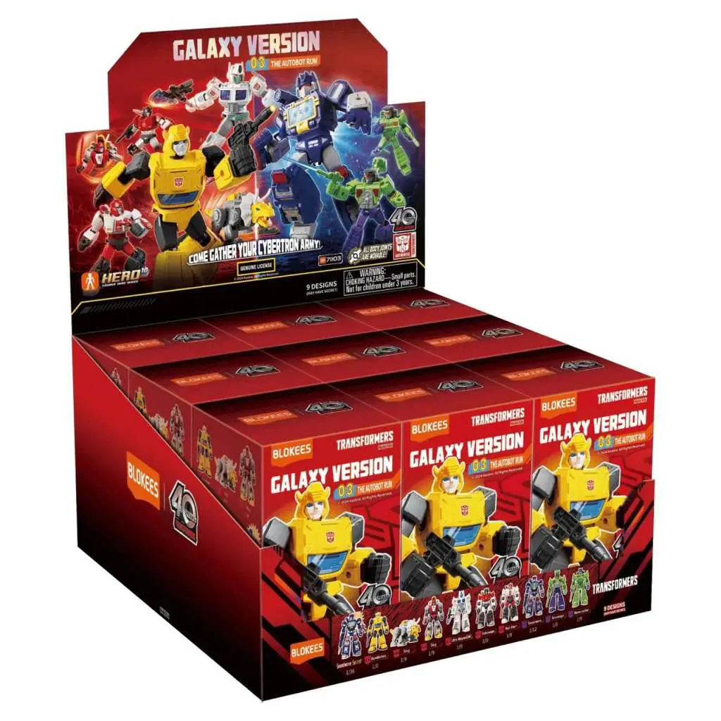 TRANSFORMERS THE AUTOBOT RUN GALAXY VERSION 03 MODEL KIT BLIND Caja SET (9) Frikytopia