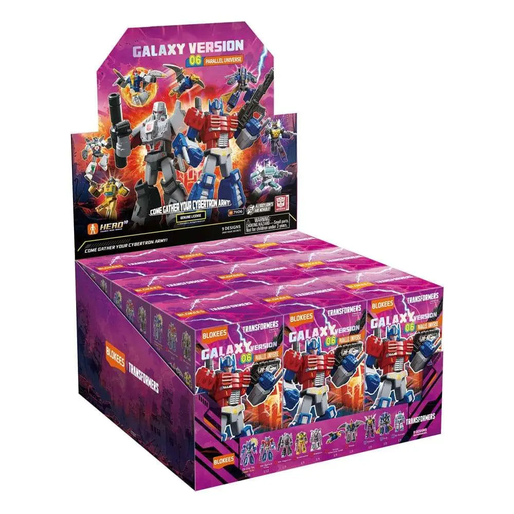 TRANSFORMERS PARALLEL UNIVERSE GALAXY VERSION 06 MODEL KIT BLIND Caja SET (9)