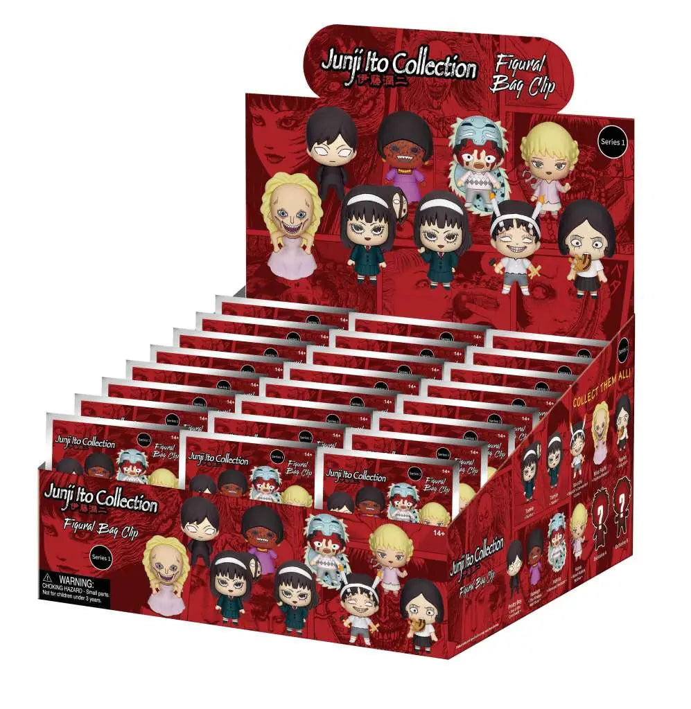 JUNJI ITO S1 BAG CLIP BLIND BOX DISPLAY (24) Frikytopia