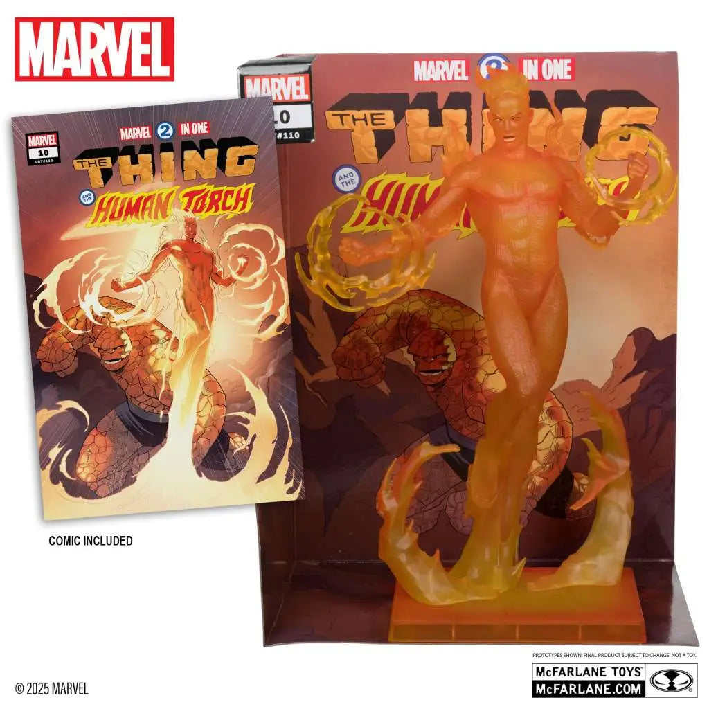 Marvel Collection Estatua PVC 1/6 Human Torch (Marvel 2 in 1 #10) 29 cm