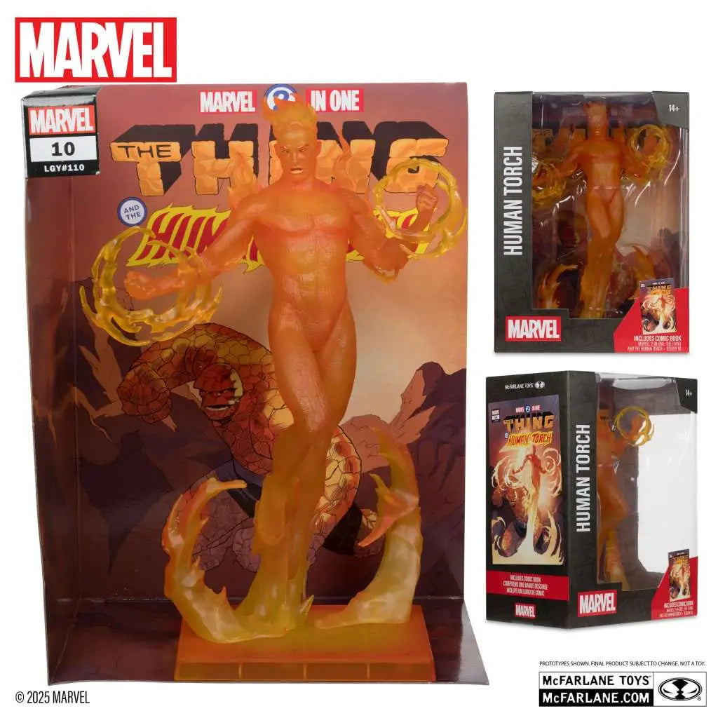 Marvel Collection Estatua PVC 1/6 Human Torch (Marvel 2 in 1 #10) 29 cm
