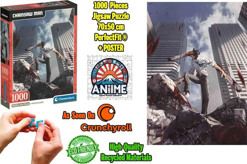 ANIME Puzle COLLECTION - CHAINSAW MAN: SKYSCRAPER - JIGSAW Puzle 1000 PCS