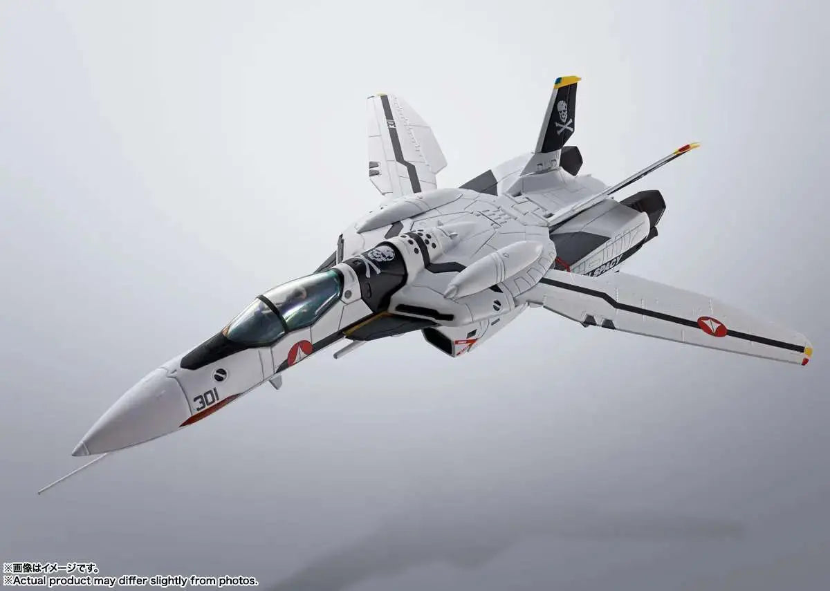 Macross Figura Hi-Metal R Chogokin VF-0S Phoenix (Roy Focker Use) & QF-2200D-B Ghost Set 14 cm