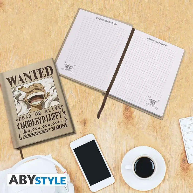 ONE PIECE WANTED LUFFY WANO Libreta A5 Frikytopia