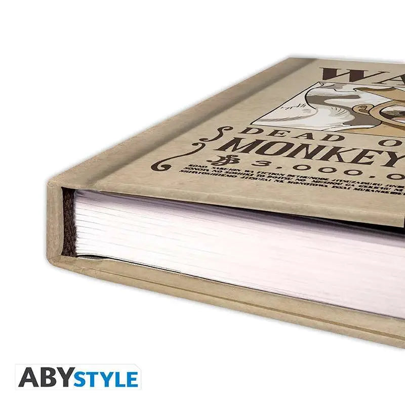 ONE PIECE WANTED LUFFY WANO Libreta A5