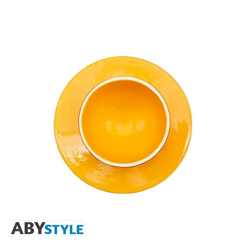 Set cuenco y platillo abystyle one piece sombrero de paja
