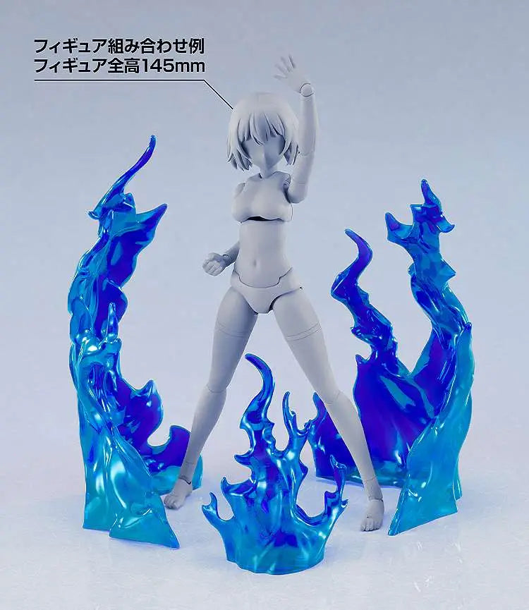 Original Character Accesorios para Figuras The Simple Effect Flames: Blue