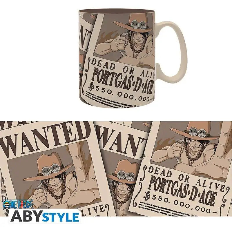 ONE PIECE WANTED ACE Taza