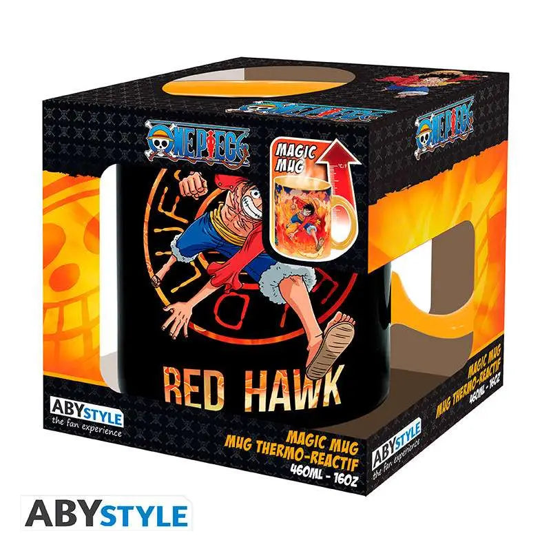 ONE PIECE LUFFY & SABO HEAT CHANGE MUG