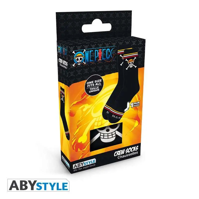 ONE PIECE SKULL Calcetines BLACK Frikytopia