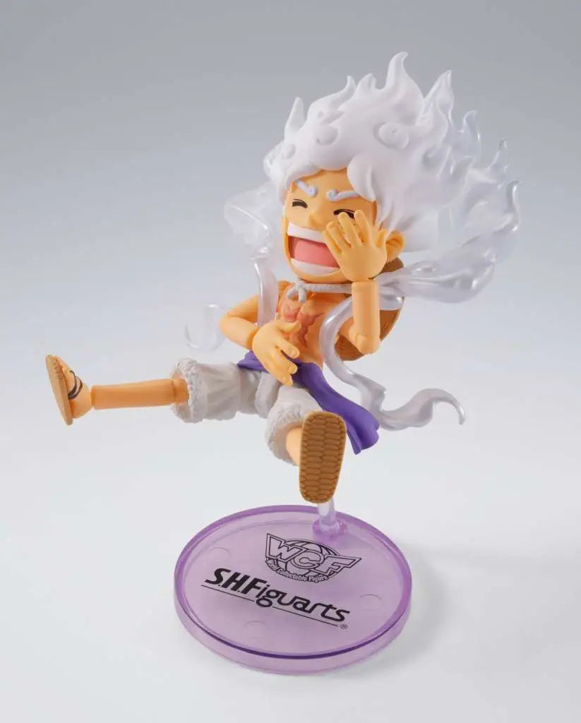 One Piece Figura World Collactable Figures x S.H. Figuarts Monkey D. Luffy Gear 5 8 cm