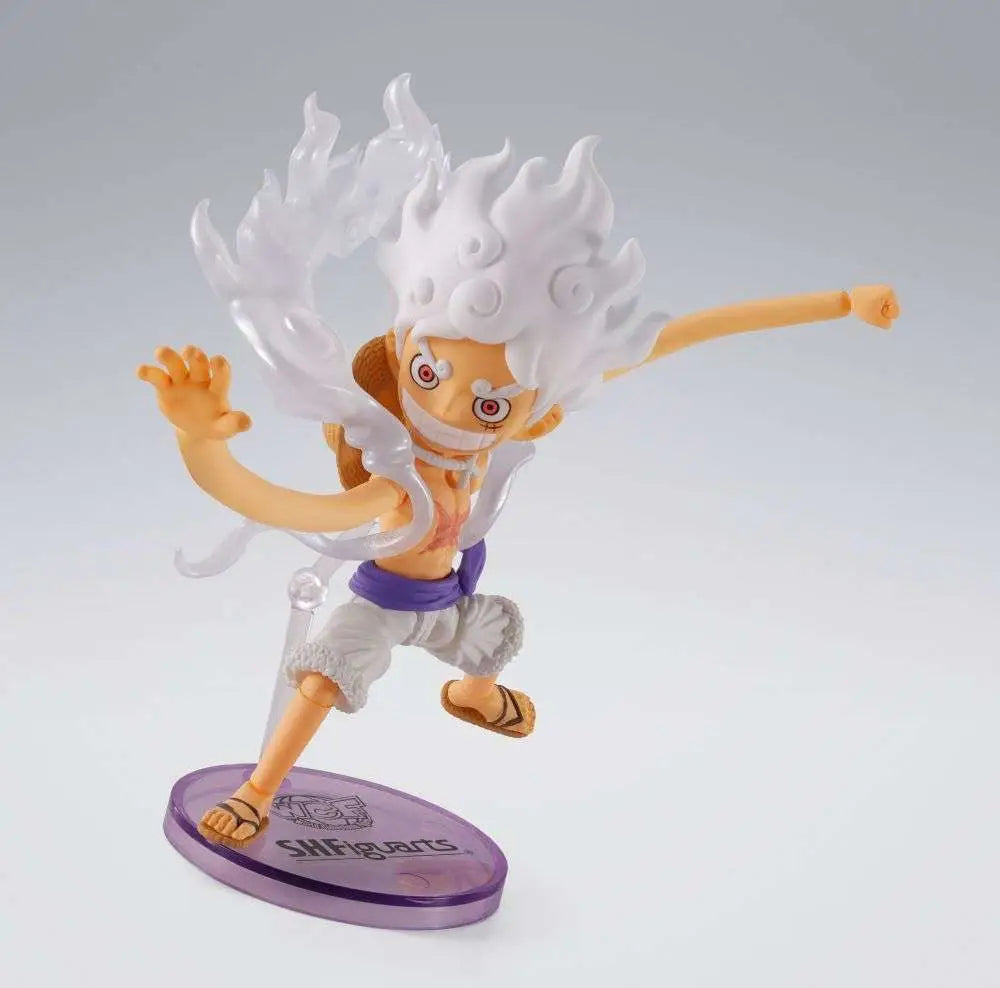One Piece Figura World Collactable Figures x S.H. Figuarts Monkey D. Luffy Gear 5 8 cm