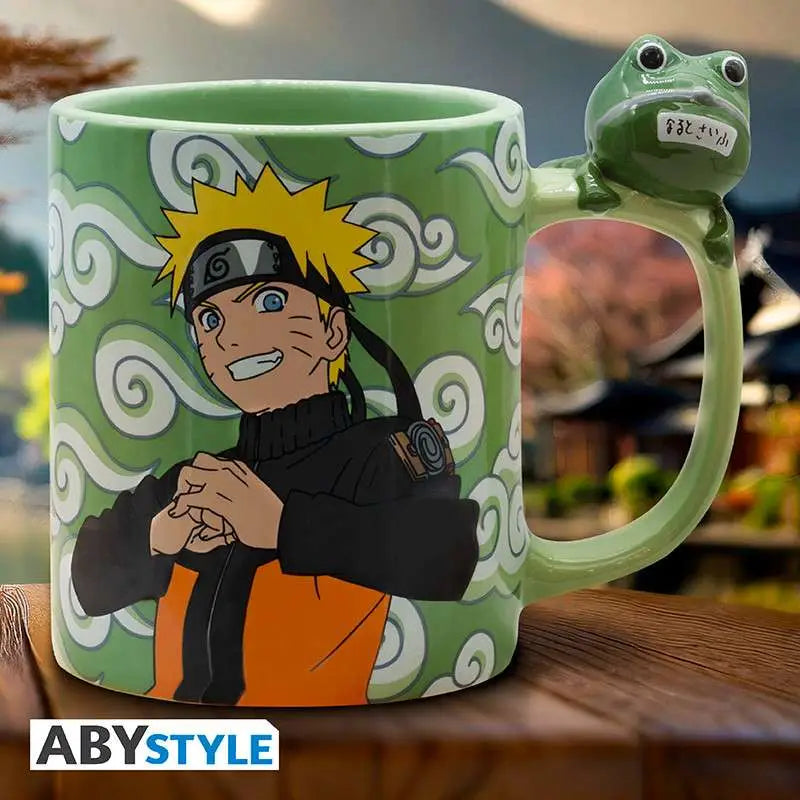 NARUTO SHIPPUDEN NARUTO & GAMA CHAN Taza 3D HANDLE