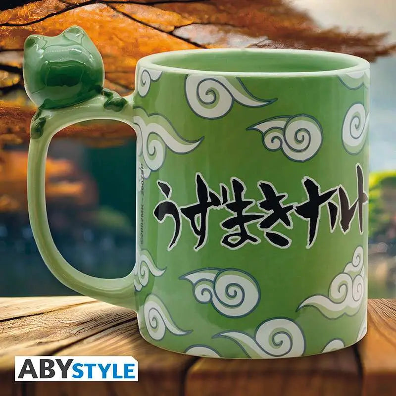 NARUTO SHIPPUDEN NARUTO & GAMA CHAN Taza 3D HANDLE