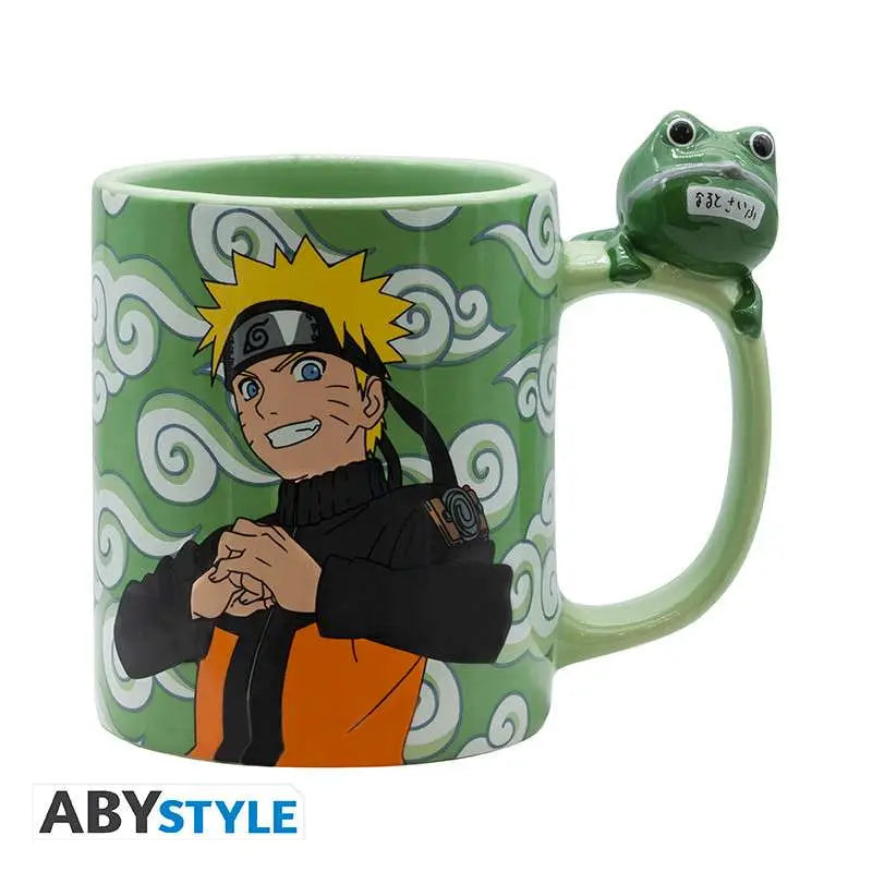 NARUTO SHIPPUDEN NARUTO & GAMA CHAN Taza 3D HANDLE