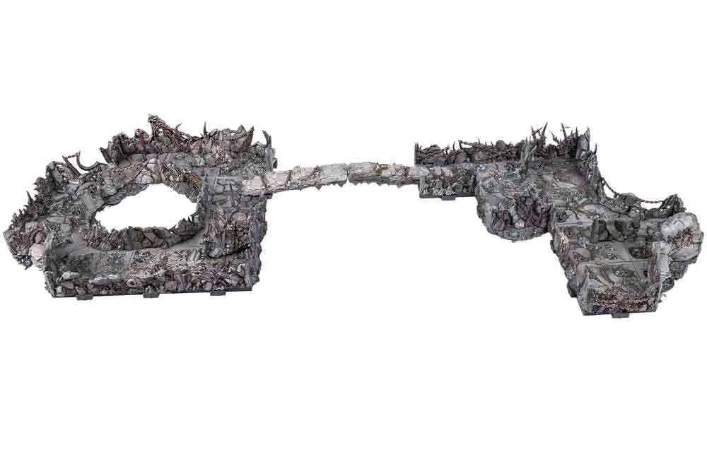 DUNGEONS & LASERS DEMONIC CAVES PRISMACAST PRE-PAINTED TERRAINS