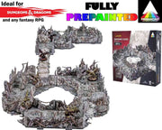 DUNGEONS & LASERS DEMONIC CAVES PRISMACAST PRE-PAINTED TERRAINS