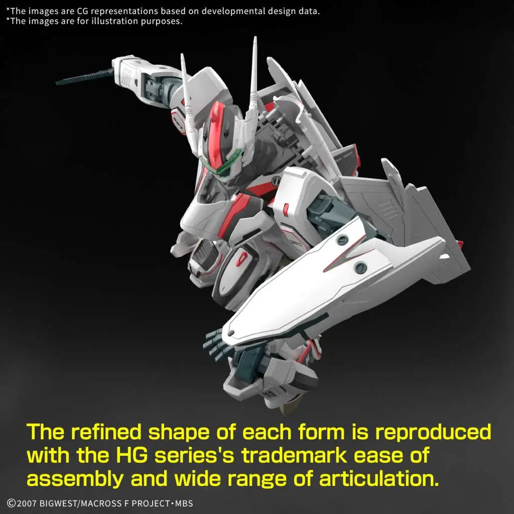 HG VF-25F MESSIAH VALKYRIE ALTO CUSTOM DELUXE SET 1/100