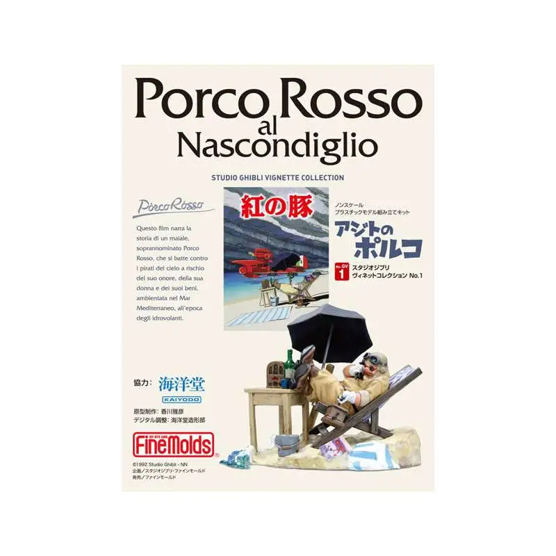 PORCO ROSSO PORCO IN HIS HIDEOUT 1/48 TO PAINT MODEL KIT