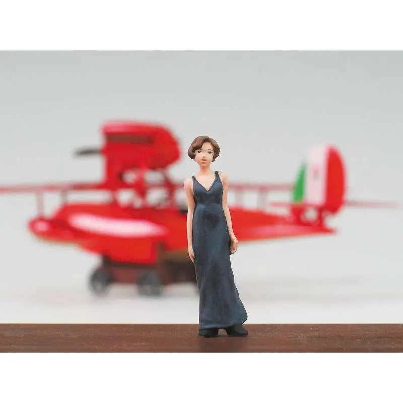 Porco Rosso Kit de modelo con figura 1/48 Savoia S.21F Versión 2 & Gina