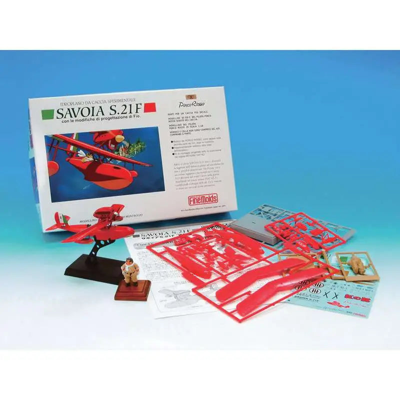 Porco Rosso Kit de modelo con figura 1/72 Savoia S.21F Versión 2 & Porco