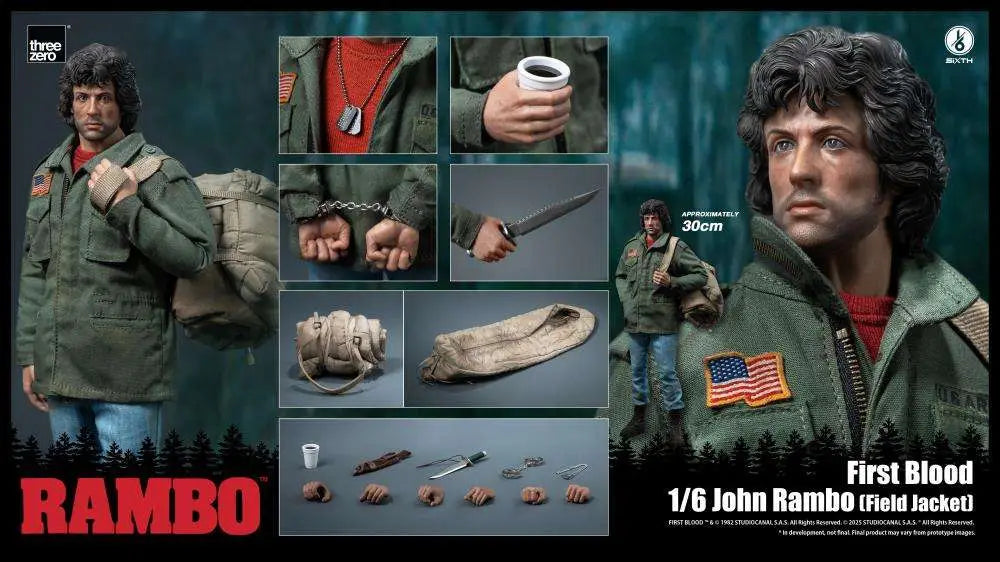 RAMBO FIRST BLOOD JOHN RAMBO FIELD JACKET 1/6 Figura Frikytopia