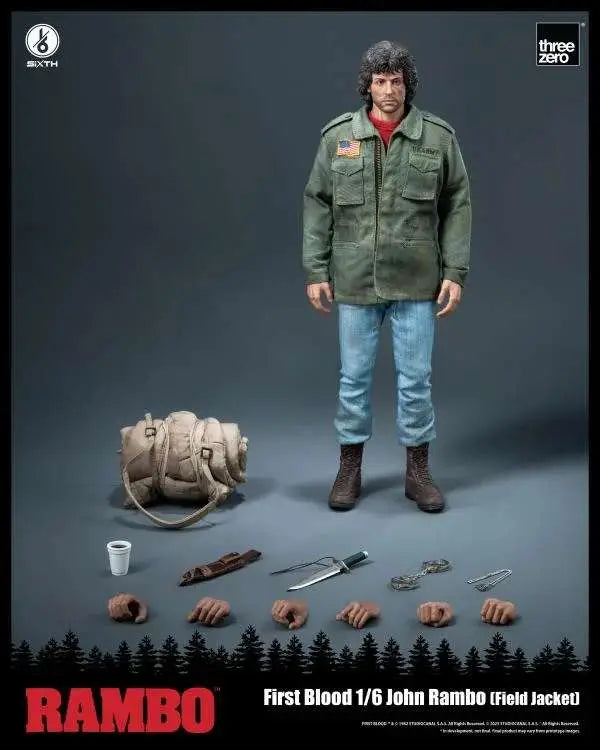 RAMBO FIRST BLOOD JOHN RAMBO FIELD JACKET 1/6 Figura