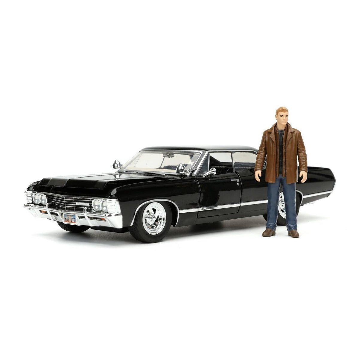 SUPERNATURAL CHEVROLET IMPALA 1967 & DEAN WINCHESTER 1/24 DIE-CAST MODEL
