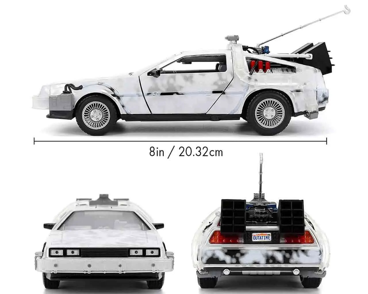 Regreso al Futuro Vehículo Diecast 1/24 Time Machine Frost