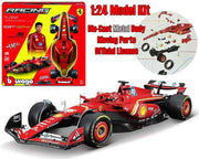 FERRARI F1 SF-24 - N.16 CHARLES LECLERC WITH HELMET - MODEL KIT 1:24