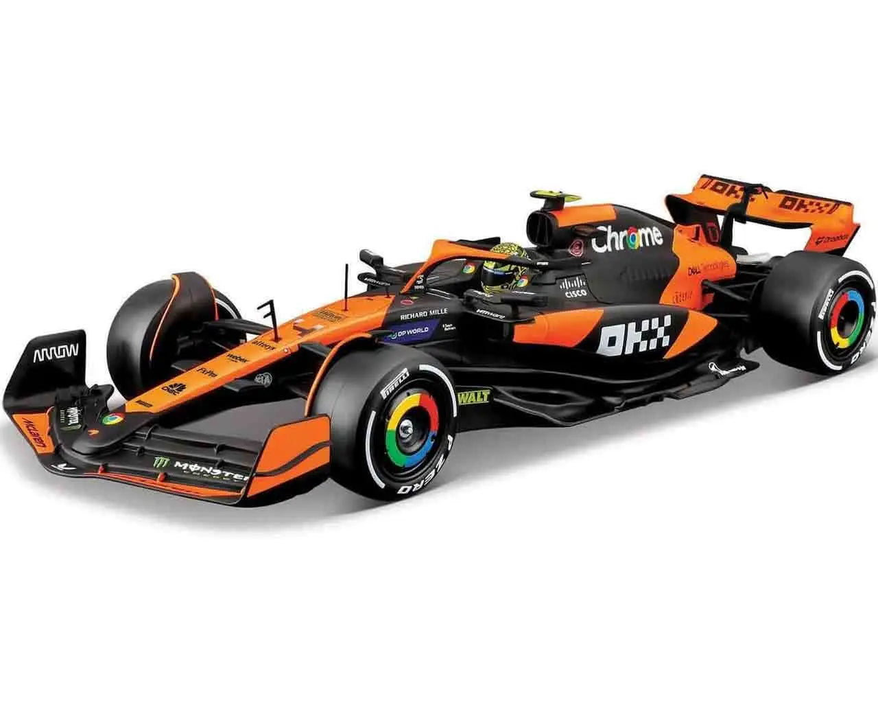 MCLAREN F1 MCL38 - LANDO NORRIS WITH HELMET - MODEL KIT 1:24