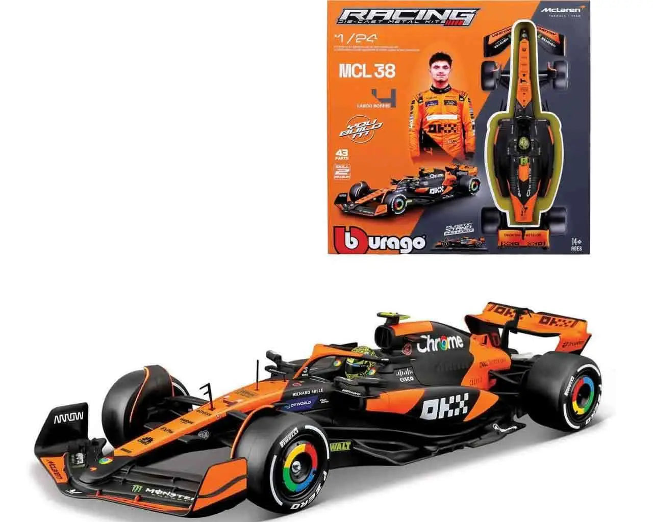 MCLAREN F1 MCL38 - LANDO NORRIS WITH HELMET - MODEL KIT 1:24