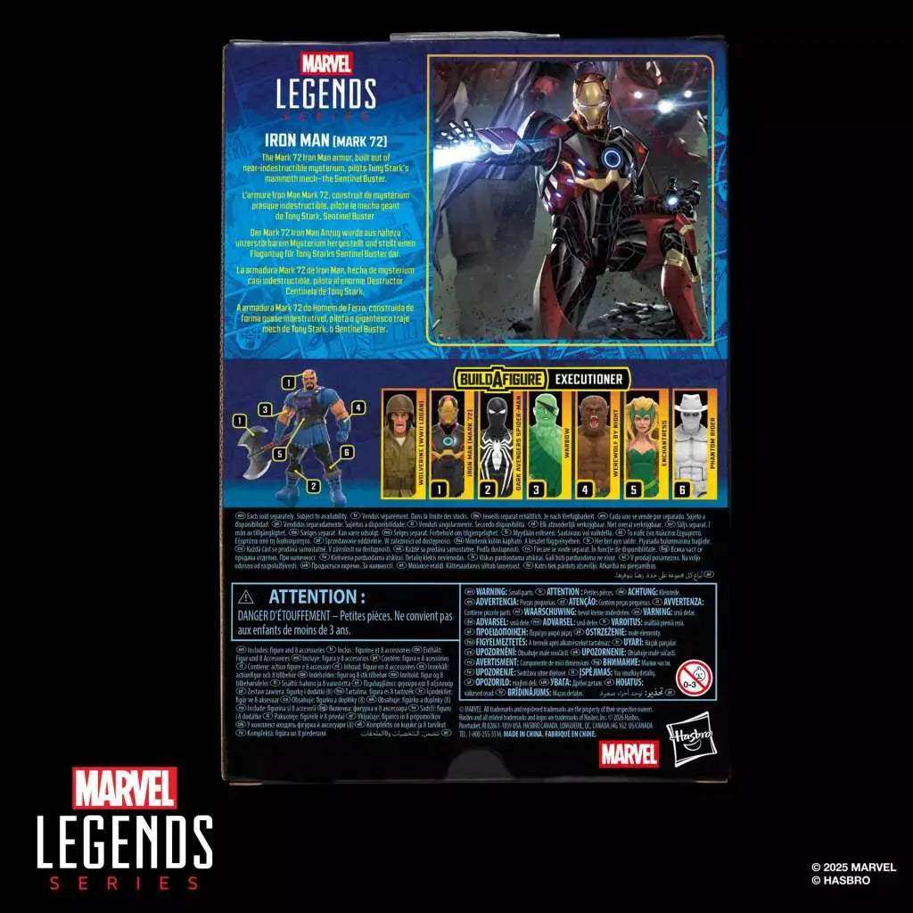 Figura Iron Man Mark 72 Marvel Legends Series 15 cm