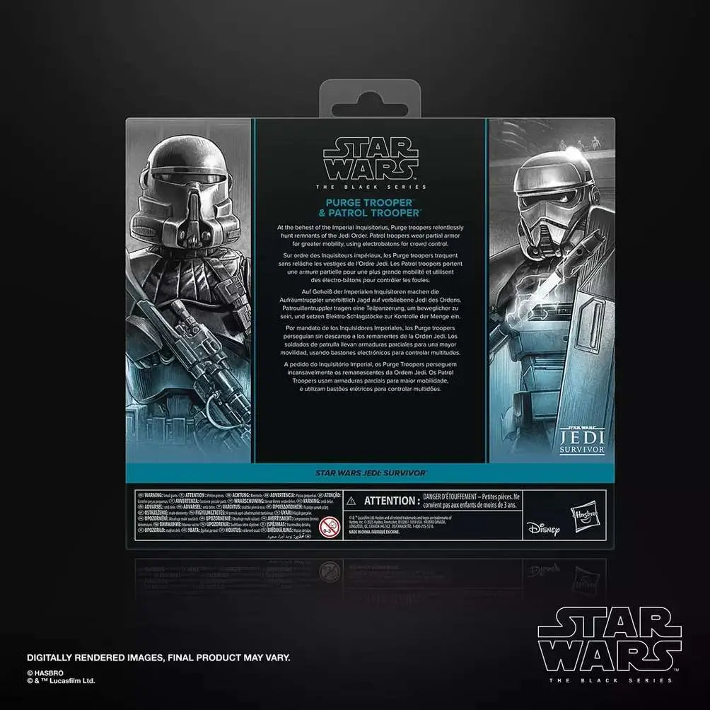 Star Wars Jedi: Survivor Black Series Pack de 2 Figuras Purge Trooper & Patrol Trooper 15 cm