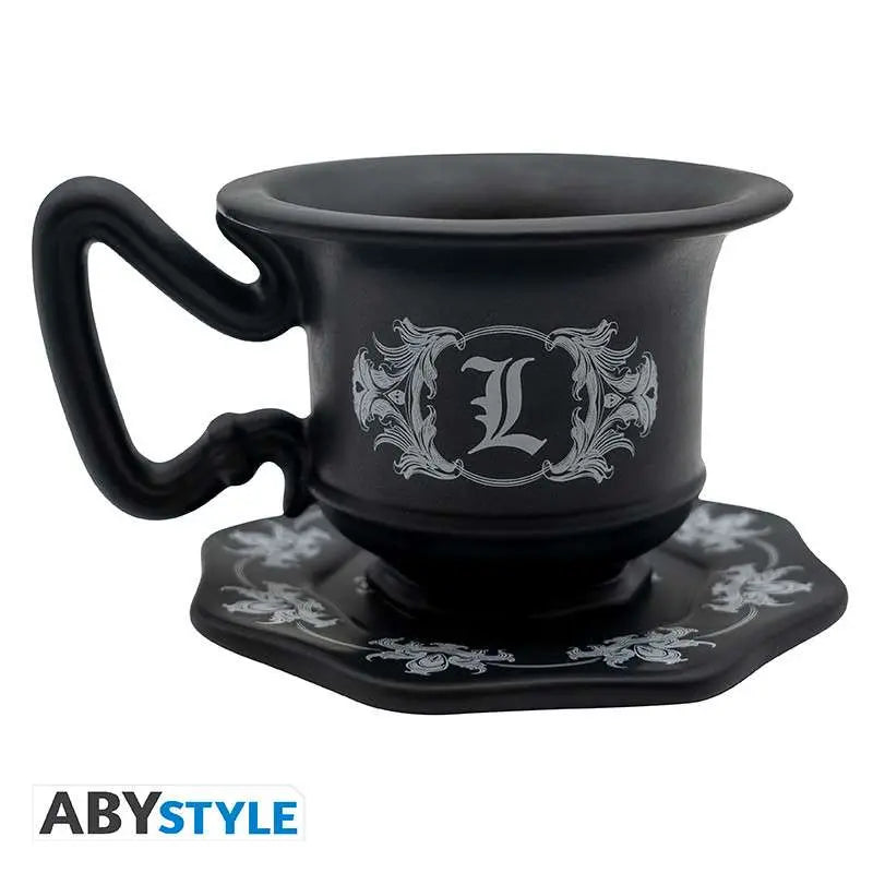 DEATH NOTE  L'S CUP Taza 3D WITH SAUCER