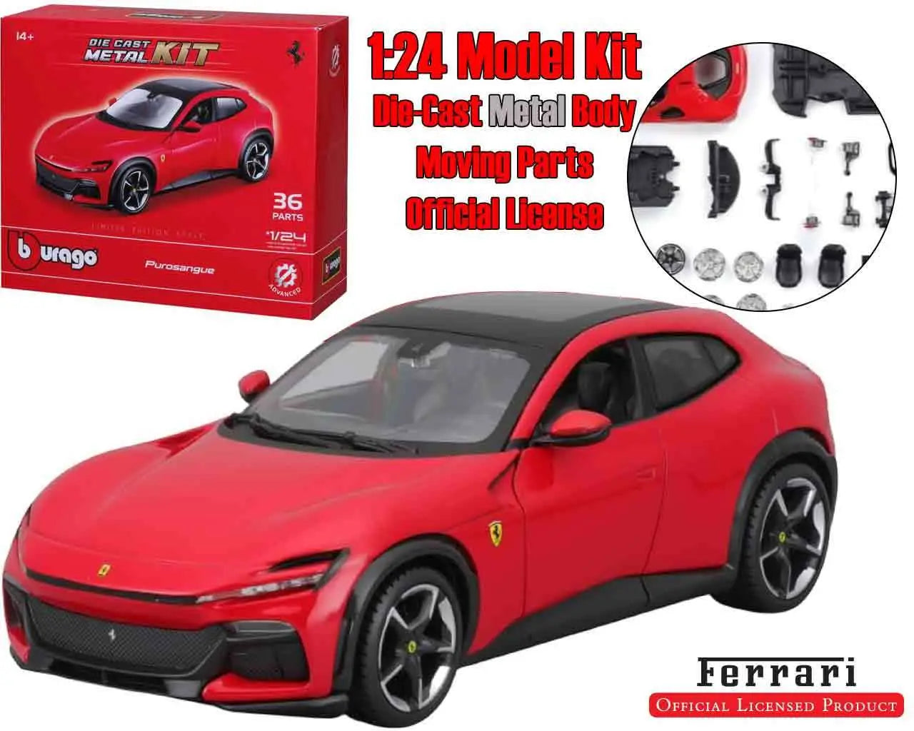 FERRARI PUROSANGUE- MODEL KIT 1:24 Frikytopia