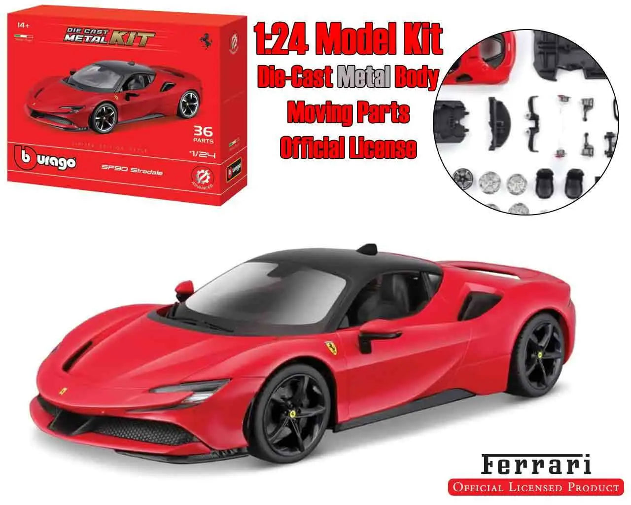 FERRARI SF90 STRADALE- MODEL KIT 1:24 Frikytopia