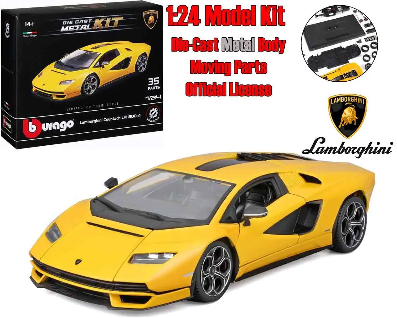 LAMBORGHINI COUNTACH - MODEL KIT 1:24 Frikytopia