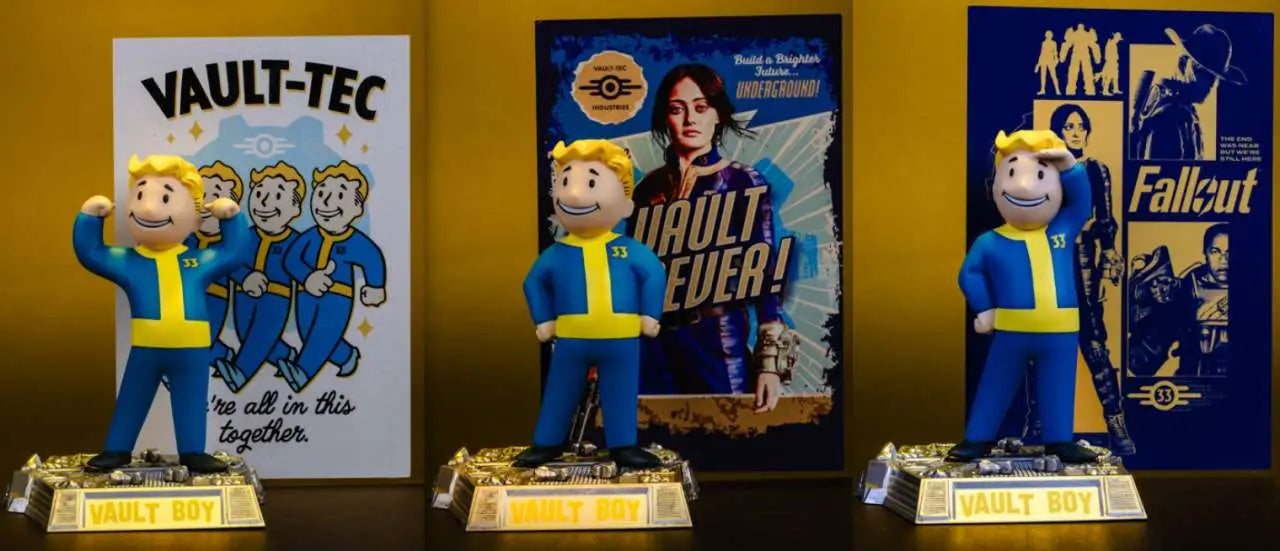 MOVIE MANIACS FALLOUT VAULT BOY ASSORTMENT SET (3) Frikytopia