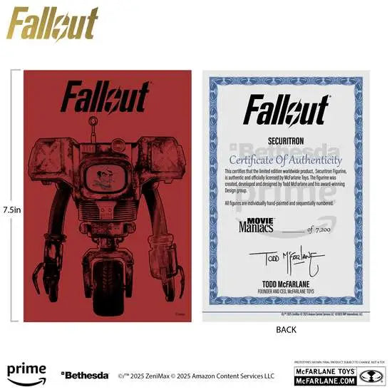 MOVIE MANIACS  FALLOUT WAVE 3 ASSORTMENT SET (6)