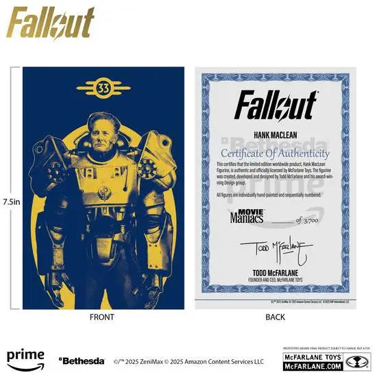 MOVIE MANIACS  FALLOUT WAVE 3 ASSORTMENT SET (6)