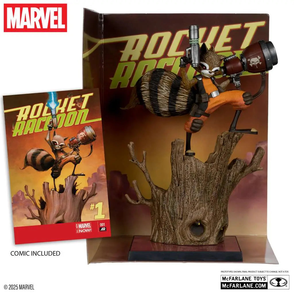 Marvel Collection Estatua PVC 1/6 Rocket Racoon (Rocket Racoon: A Chasing Tale #1) 18 cm