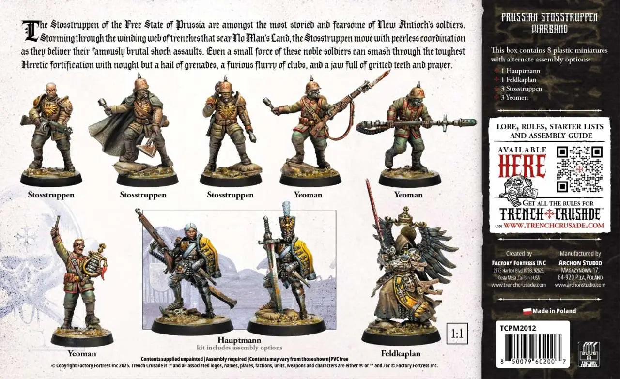 TRENCH CRUSADE PRUSSIAN STOSSTRUPPEN WARBAND Caja