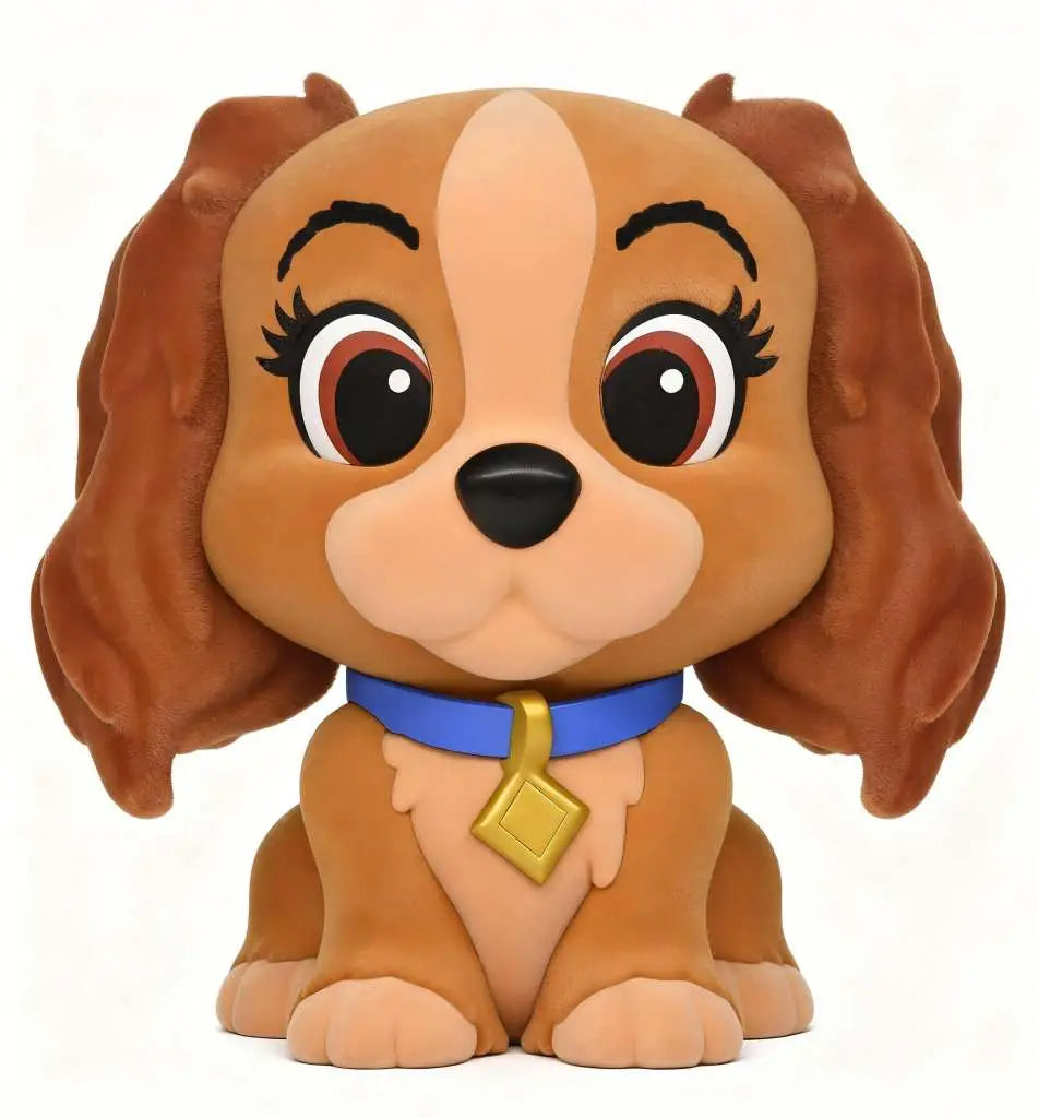 DISNEY DOG LADY FIGURAL FLOCKED! BANK